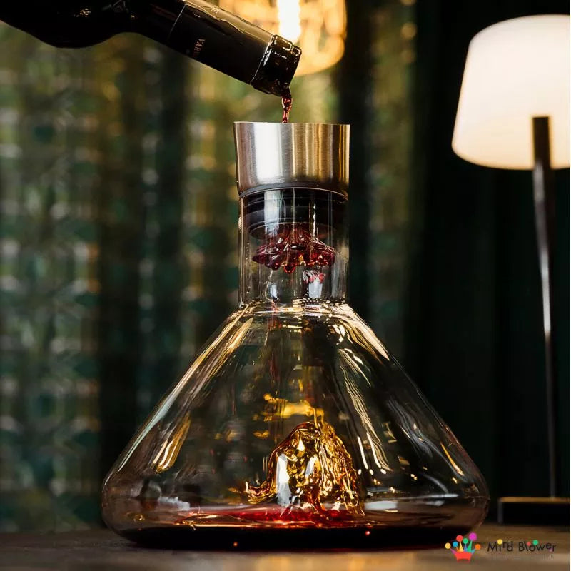 Karafka prezentowa Złota Góra Na Szczycie Świata z kulkami czyszczącymi