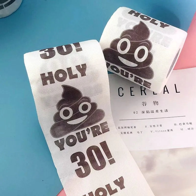 Papier toaletowy z zabawnym napisem na 30 urodziny