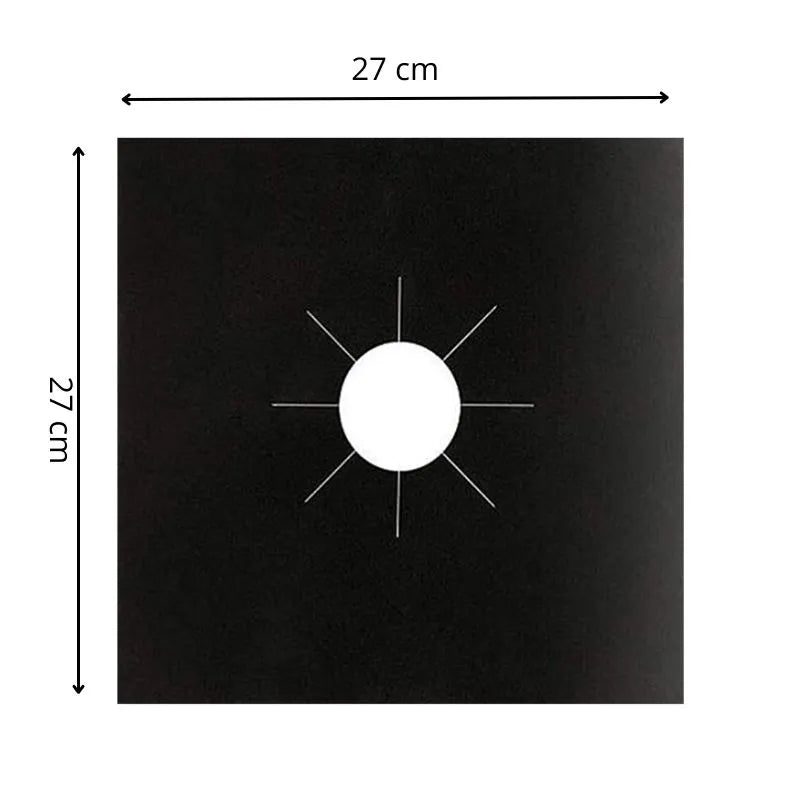 Zestaw 4 teflonowych folii na kuchenke wielokrotnego uzytku i zmywalnych