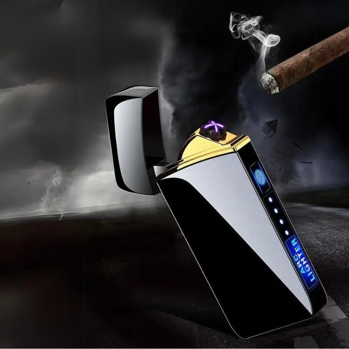 Zapalniczka LCD ladowalna z podwojnym lukiem