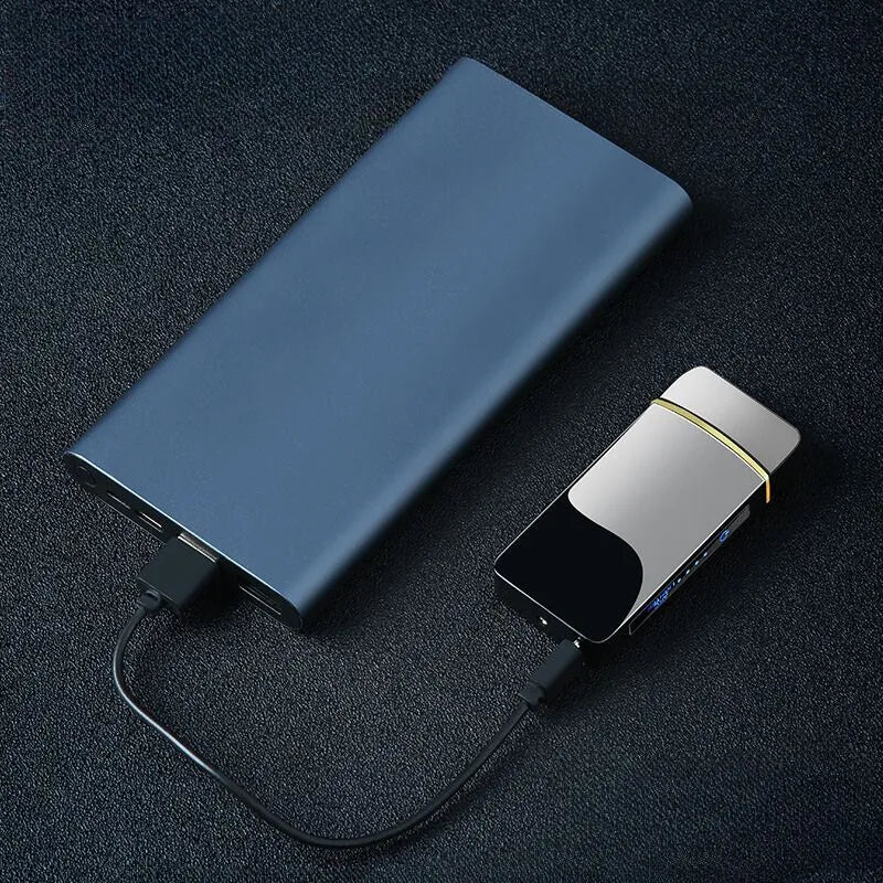 Zapalniczka LCD ladowalna z podwojnym lukiem