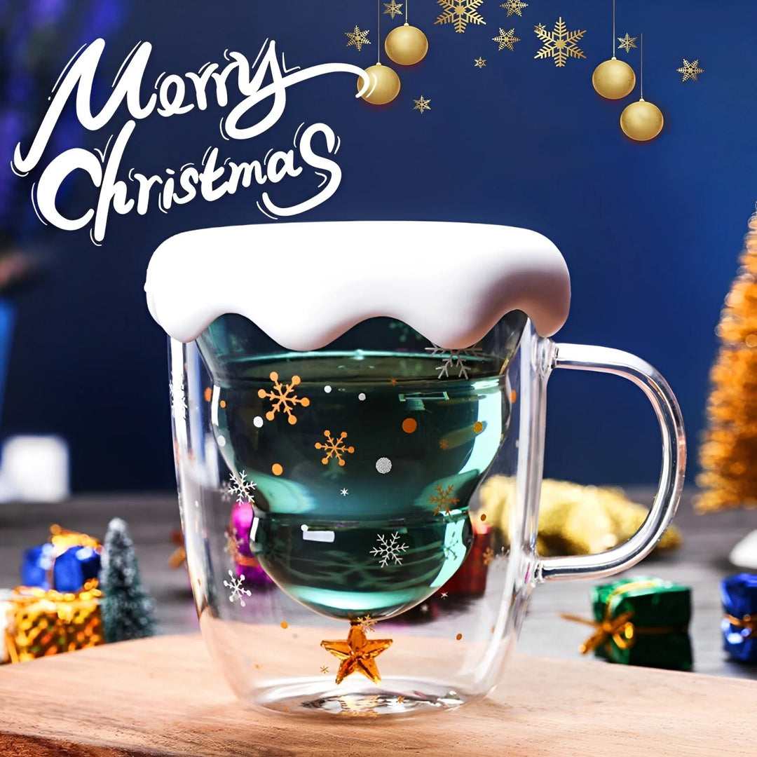 Kubek świąteczny z podwójnymi ściankami i pokrywką Oh-Brad-frumos