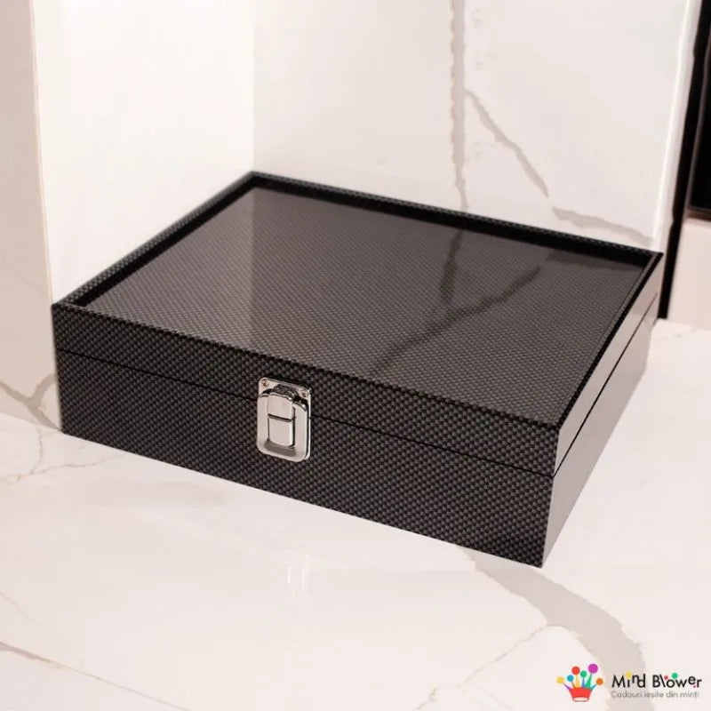 Kaseta z akcesoriami do wina Premium Silver Classic Design 9 elementów