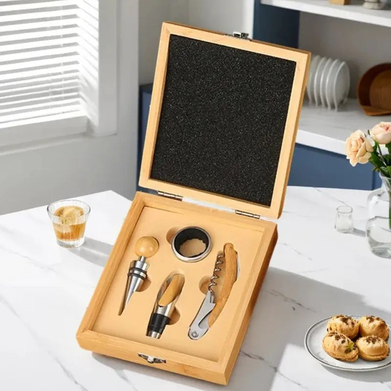 Pudełko prezentowe 4 akcesoria do wina