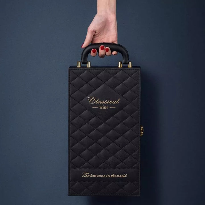 Luksusowa skrzynka na 2 butelki wina z akcesoriami Classical Wine