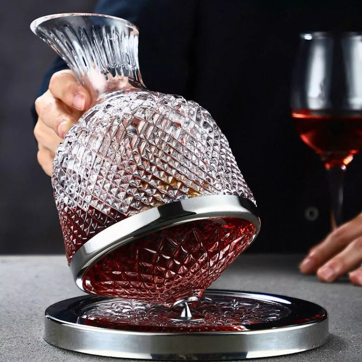 Obrotowa karafka do alkoholu