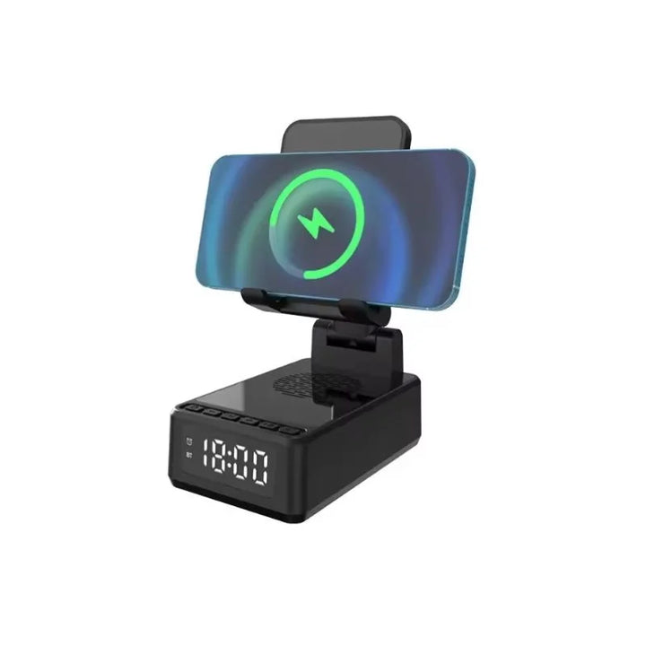 Ladowarka bezprzewodowa 15W z zegarem i glosnikiem