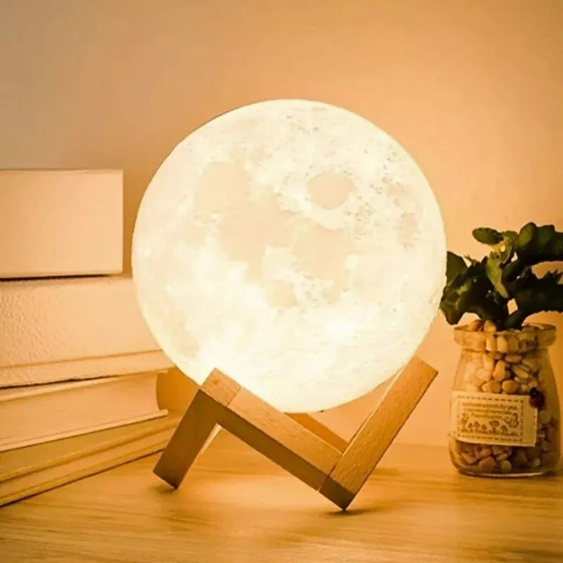 Lampa LED 3D Księżyc XL 15cm 16 kolorów z pilotem