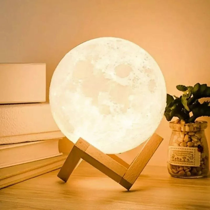 Lampa LED 3D Księżyc XL 15cm 16 kolorów z pilotem