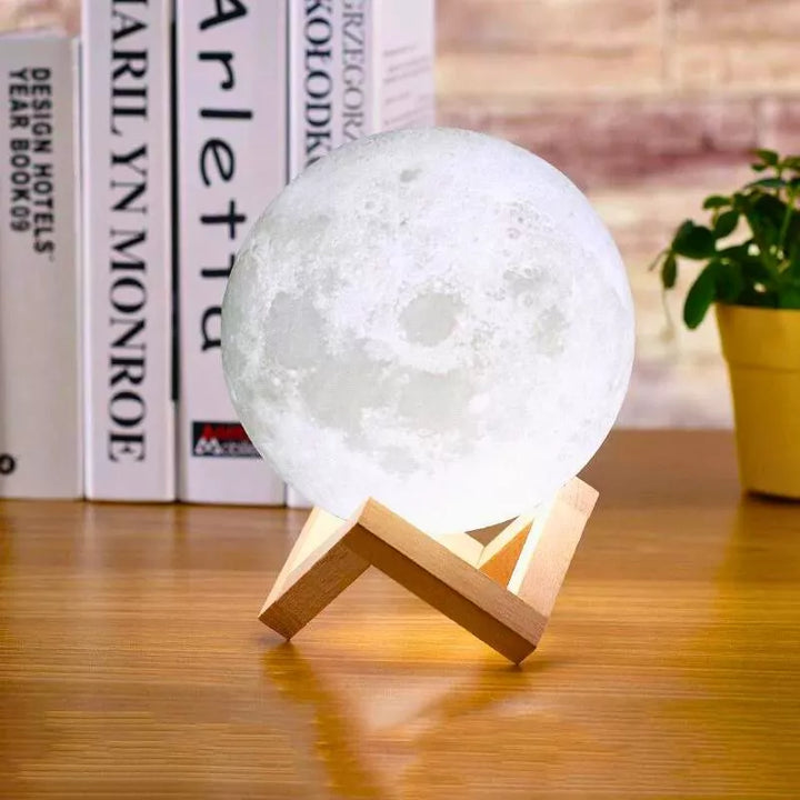 Lampa LED 3D Księżyc XL 15cm 16 kolorów z pilotem
