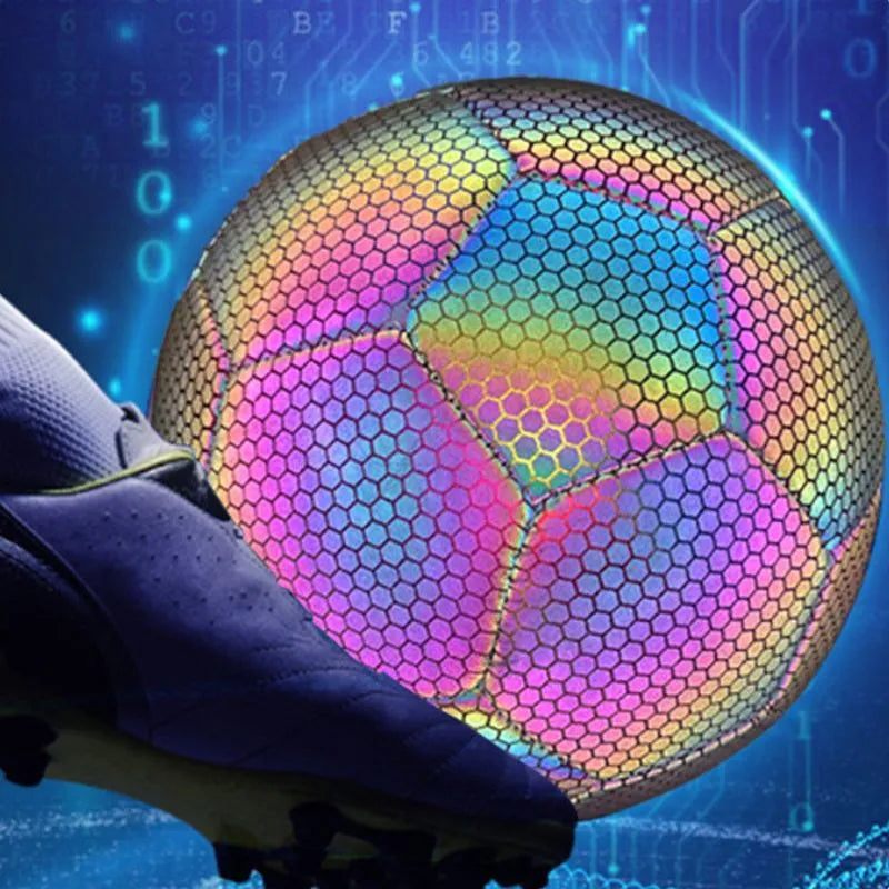 Piłka nożna z efektem odblaskowym