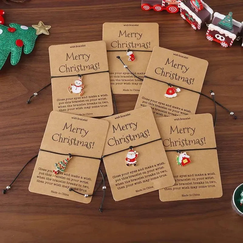 Zestaw 6 bransoletek świątecznych