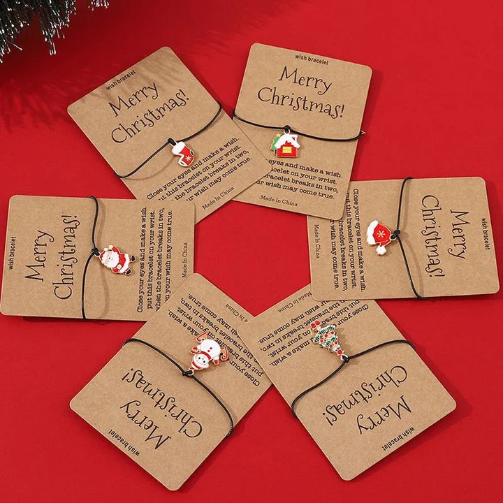 Zestaw 6 bransoletek świątecznych