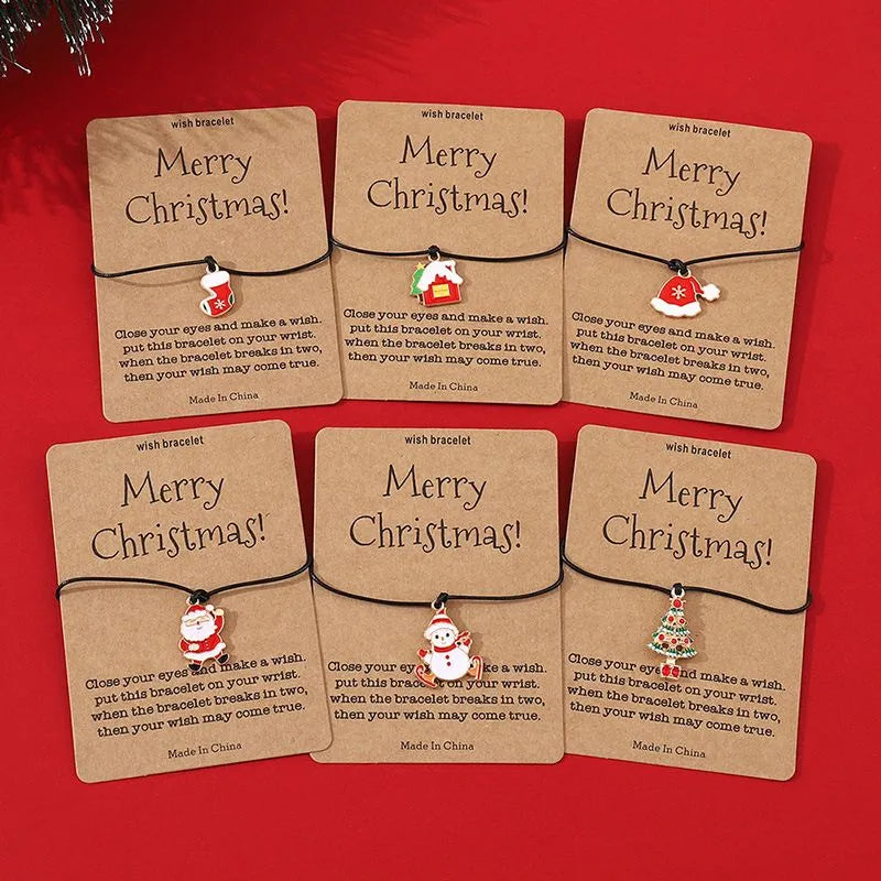 Zestaw 6 bransoletek świątecznych