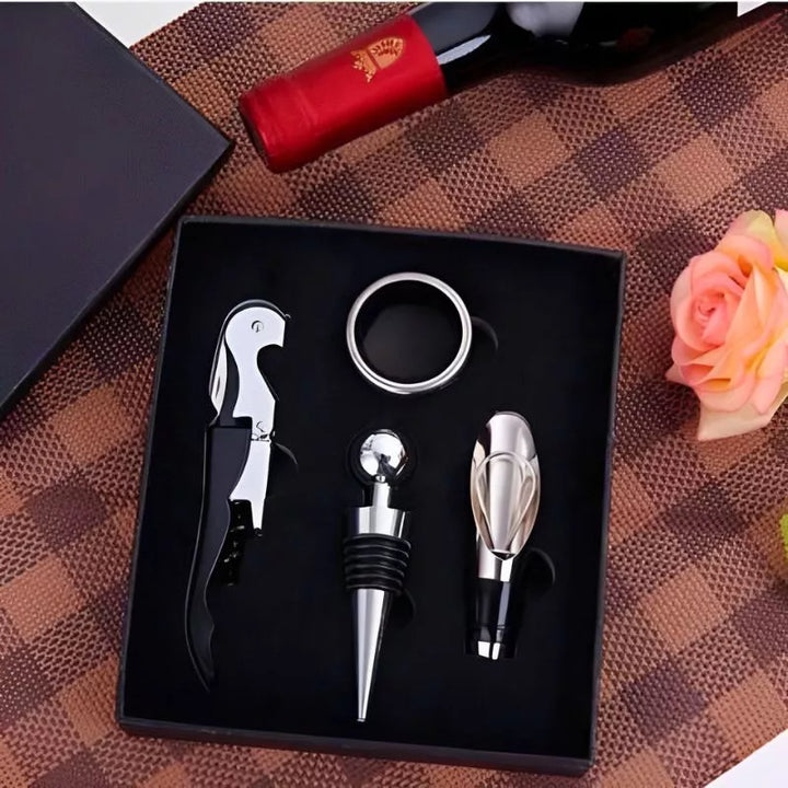 Zestaw do wina 4w1 w pudełku prezentowym