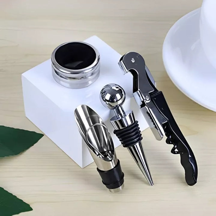 Zestaw do wina 4w1 w pudełku prezentowym