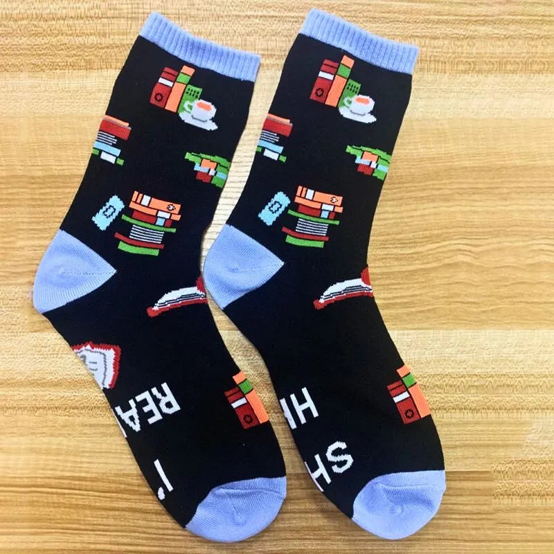 Zabawne skarpetki do czytania Shhhh I'm reading& Rozmiar 40-44