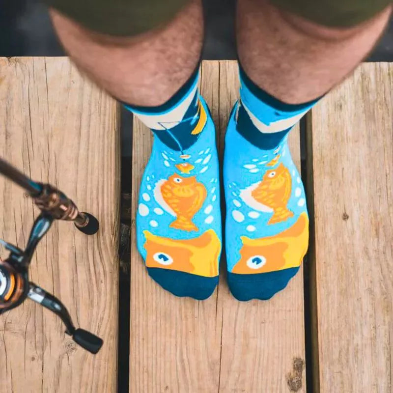 Zabawne skarpetki dla wedkarzy Size matters