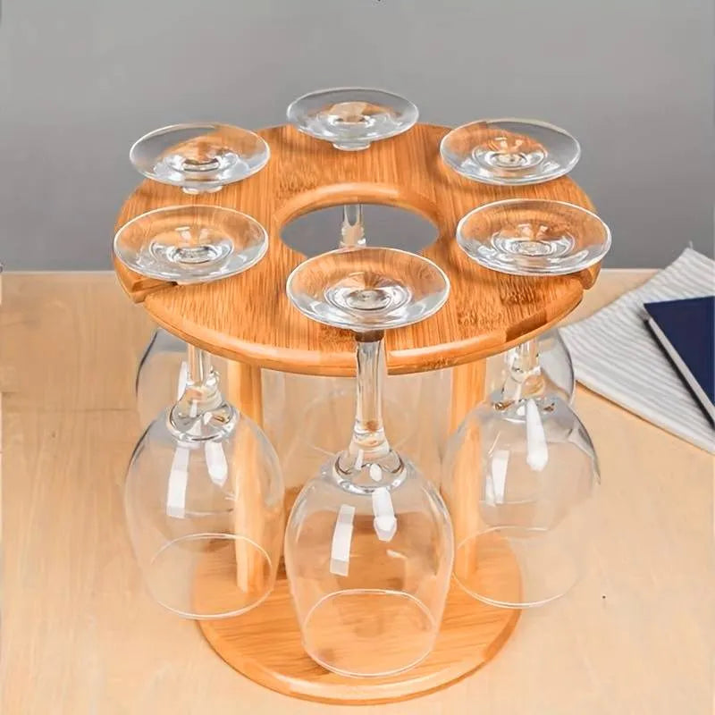 Stojak Na Jedna Butelke I 6 Kieliszkow Do Wina