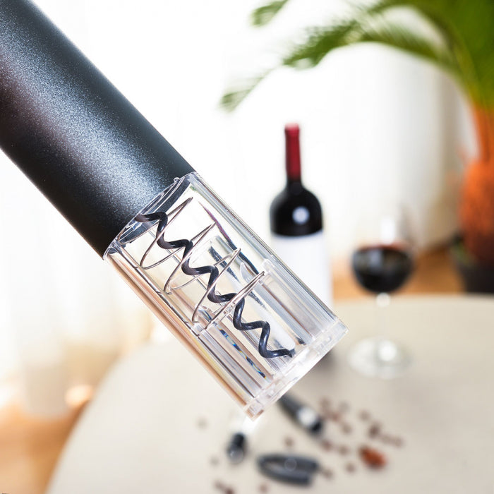 Korkociąg elektryczny z akcesoriami do wina zestaw 4 sztuki