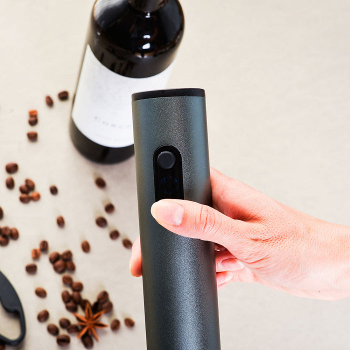 Korkociąg elektryczny z akcesoriami do wina zestaw 4 sztuki