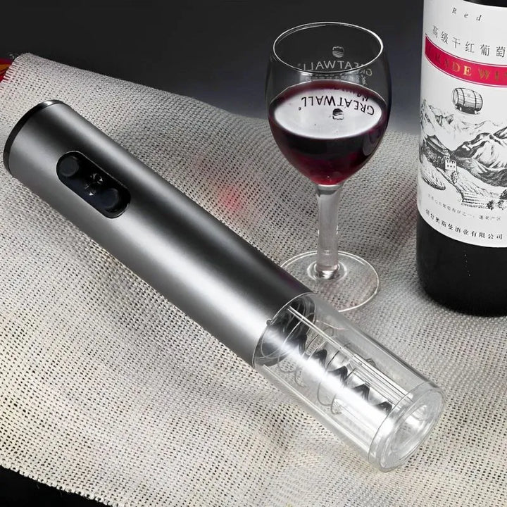 Korkociąg elektryczny z akcesoriami do wina zestaw 4 sztuki